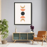 Phases Of The Moon Phases - Framed Wall Art