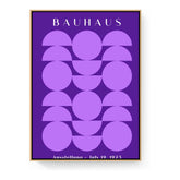 Bauhaus Exhibition Vibrant - Floating Framed Canvas