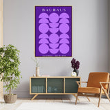 Bauhaus Exhibition Vibrant - Floating Framed Canvas