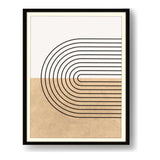 Curved Lines - Framed Wall Art