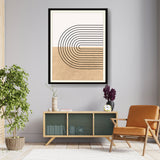 Curved Lines - Framed Wall Art