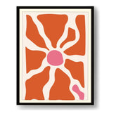 Organic Shapes In Warm Colors - Framed Wall Art