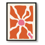 Organic Shapes In Warm Colors - Framed Wall Art