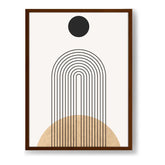 Geometric Harmony Blend - Framed Canvas