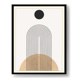 Geometric Harmony Blend - Framed Wall Art