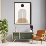 Geometric Harmony Blend - Framed Wall Art