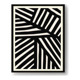 Monochrome Stripes - Framed Wall Art