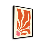 Fluid Shapes In Warm Tones - Framed Wall Art