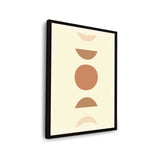 Warm Geometric Harmony Shapes - Framed Wall Art