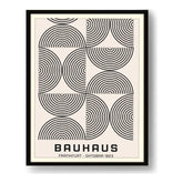 Bauhaus Concentric Circles - Framed Wall Art