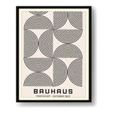 Bauhaus Concentric Circles - Framed Wall Art