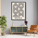 Bauhaus Concentric Circles - Framed Wall Art