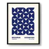 Bauhaus Exhibition Navy Blue - Framed Wall Art