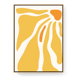 Sunny Abstraction - Floating Framed Canvas
