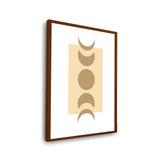 Beautiful Phases Of The Moon - Framed Canvas