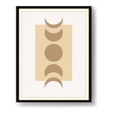 Beautiful Phases Of The Moon - Framed Wall Art