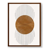 Rhythmic Circles - Framed Canvas