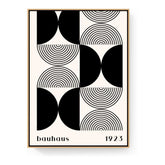 Bauhaus Pattern Design1 - Floating Framed Canvas