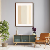 Soft Earth Tones - Framed Canvas