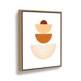 Geometric Harmony2 - Floating Framed Canvas