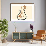 Flower Vase - Floating Framed Canvas