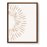 Sunburst Abstract - Framed Canvas