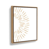 Sunburst Abstract - Floating Framed Canvas