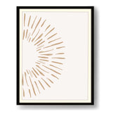 Sunburst Abstract - Framed Wall Art