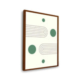 Geometric Harmony Shapes - Framed Canvas