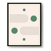 Geometric Harmony Shapes - Framed Wall Art