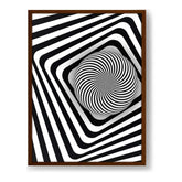 Optical Illusion Sphere - Framed Canvas
