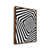 Optical Illusion Sphere - Framed Canvas