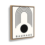 Bauhaus Arches - Floating Framed Canvas