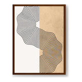 Wavy Fields - Framed Canvas