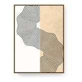 Wavy Fields - Floating Framed Canvas