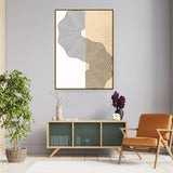 Wavy Fields - Floating Framed Canvas