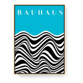 Waves Of Bauhaus - Floating Framed Canvas