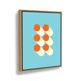 Geometric Shapes In Harmony - Floating Framed Canvas
