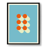Geometric Shapes In Harmony - Framed Wall Art