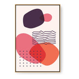 Abstract Shapes And Lines 2 - Floating Framed Canvas