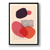 Abstract Shapes And Lines 2 - Framed Wall Art
