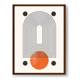 Geometric Harmony1 - Framed Canvas