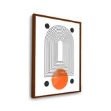 Geometric Harmony1 - Framed Canvas