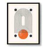 Geometric Harmony1 - Framed Wall Art