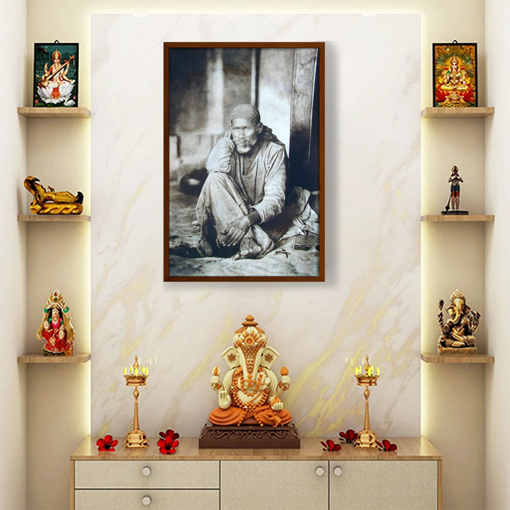 Amazon - Seller - Shirdi Sai Baba Original Photo - Framed Canvas