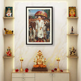 Sai Baba Procession - WALL MOUNT FRAME