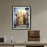 Seetharama Lakshmana Hanuman - WALL MOUNT FRAME