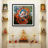 Ganesha Tibetian Thangka - WALL MOUNT FRAME