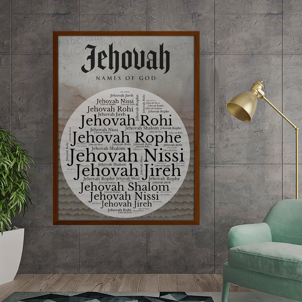 Amazon - Seller - God Christ Jehovah - Framed Canvas