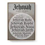 God Christ Jehovah - FLOATING FRAME